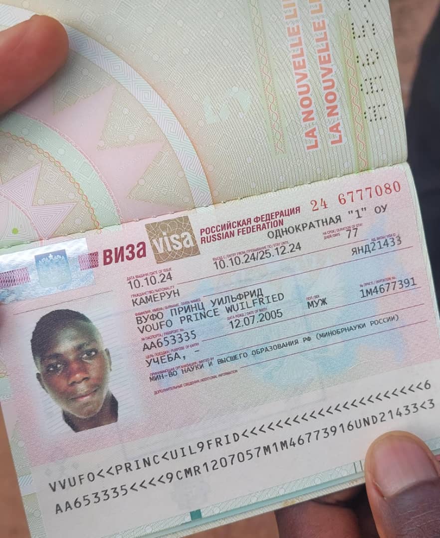 Visa Russie camerounais